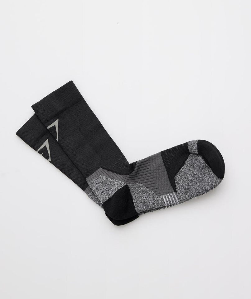 Gymshark Crew Performance Socks Black | CA 0186DN